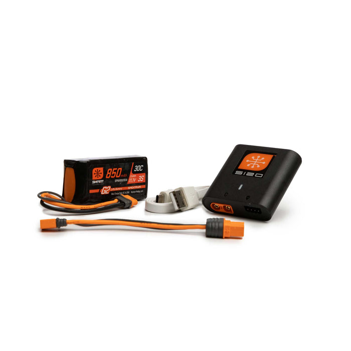 Spektrum Smart Powerstage Air Bundle: 850mAh 3S G2 LiPo Battery / S120 Charger - SPMXPSA100