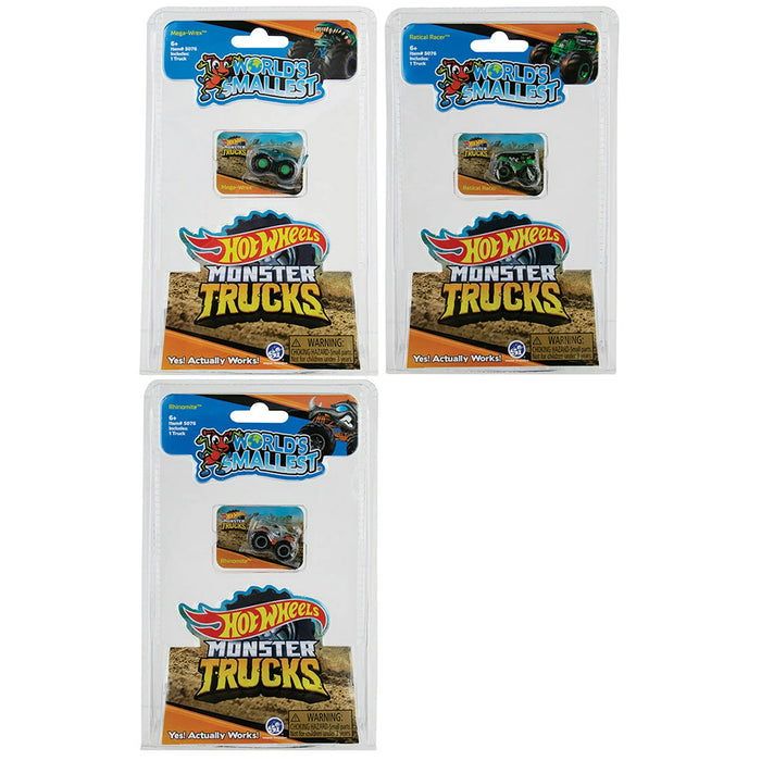 World's Smallest Hot Wheels Monster Trucks S3 (3 Styles) (1pc Random) - 5076
