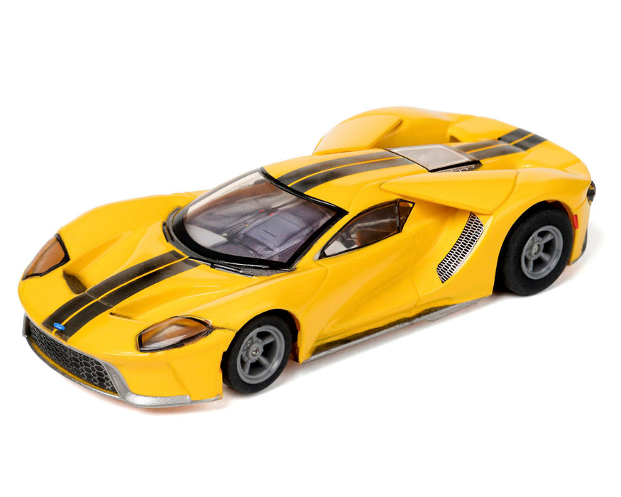 AFX Ford GT Meta G+ HO Slot Car (Triple Yellow) - 22029