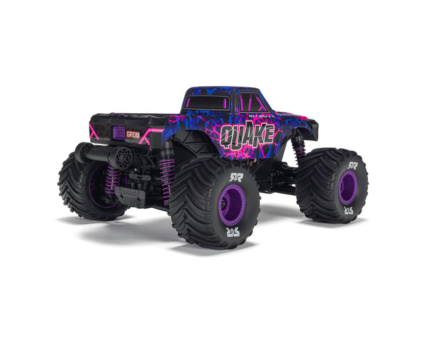 Arrma QUAKE GROM 4X4 Small Scale Monster Truck RTR with Battery & Charger (Purple) - ARA2137T3