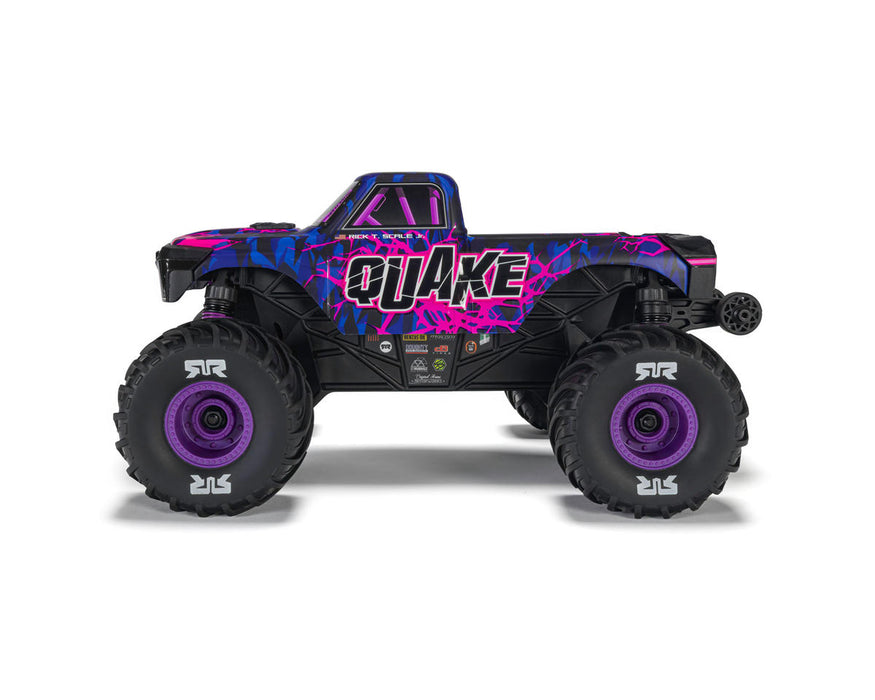 Arrma QUAKE GROM 4X4 Small Scale Monster Truck RTR with Battery & Charger (Purple) - ARA2137T3