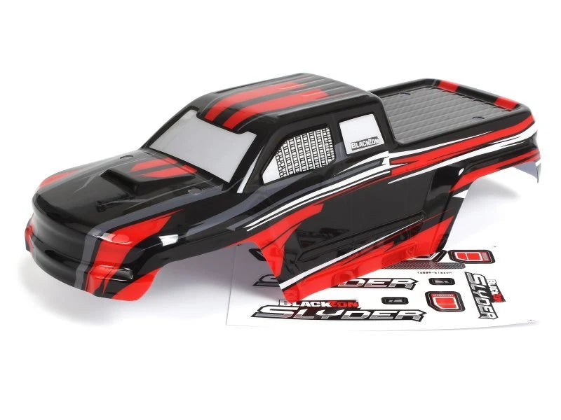 BlackZon Slyder Monster Truck Body (Black/Red) - 540190