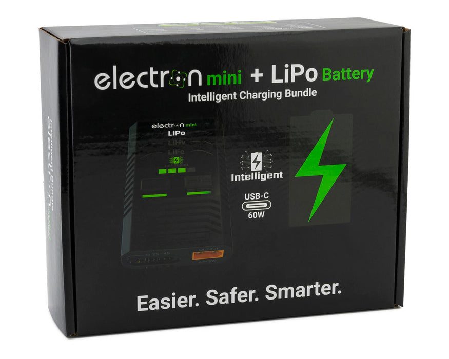EcoPower Charger Bundle: Electron Mini & 2S 450mAh PH2.0, for SCX24 and Micro Crawlers - ECP-1008