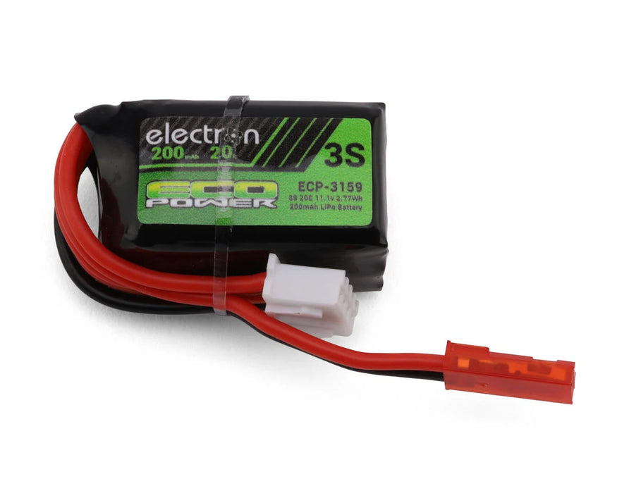 EcoPower 3S 200mAh 11.1V 20C LiPo Battery w/JST - ECP-3159