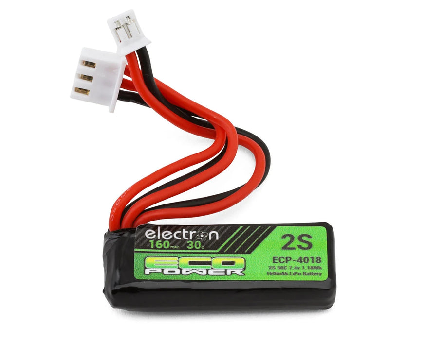 EcoPower 2S 160mAh 7.4V 30C LiPo Battery w/JSTPH2.0 - ECP-4018