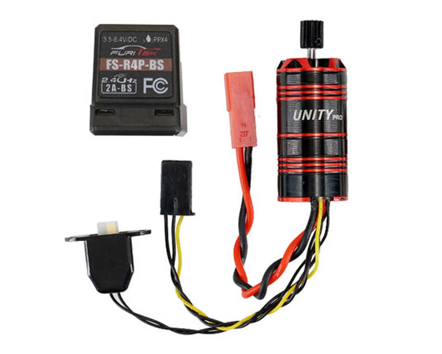 Furitek 1/18 Ascent Unity Pro 2-in-1 Brushless System (3500kV) w/12T Pinion & 2.4GHz Receiver - FUR-2574