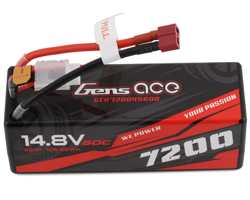 Gens Ace 4S 14.8V 7200mAh 70C LiPo Battery w/Deans - GEA72004S60D