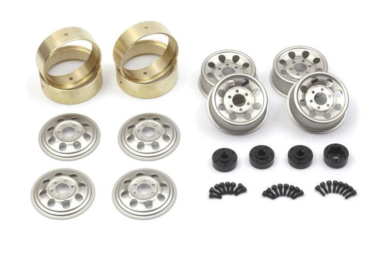 HPI Racing CS-8 Steel Beadlock Wheel 1.2" (4pcs) (Silver) - 161163