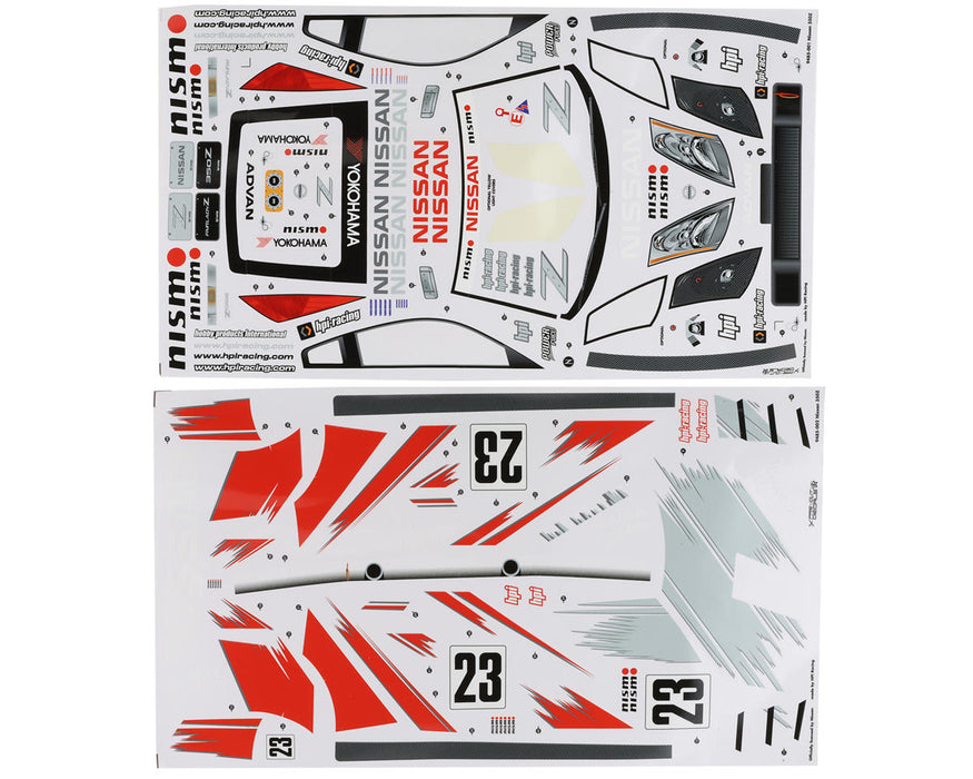 HPI Nissan 350Z Nismo GT Clear 1/10 On-Road Car Body 190mm - 7385