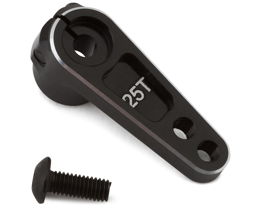 Hot Racing Aluminum 5mm Offset 25T Servo Horn (Black) - SH25TH01