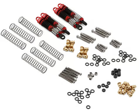 Injora Ascent18/Venture18 53mm Aluminum Oil-Filled Shocks (Red) (4) - ASC18-09RD-4