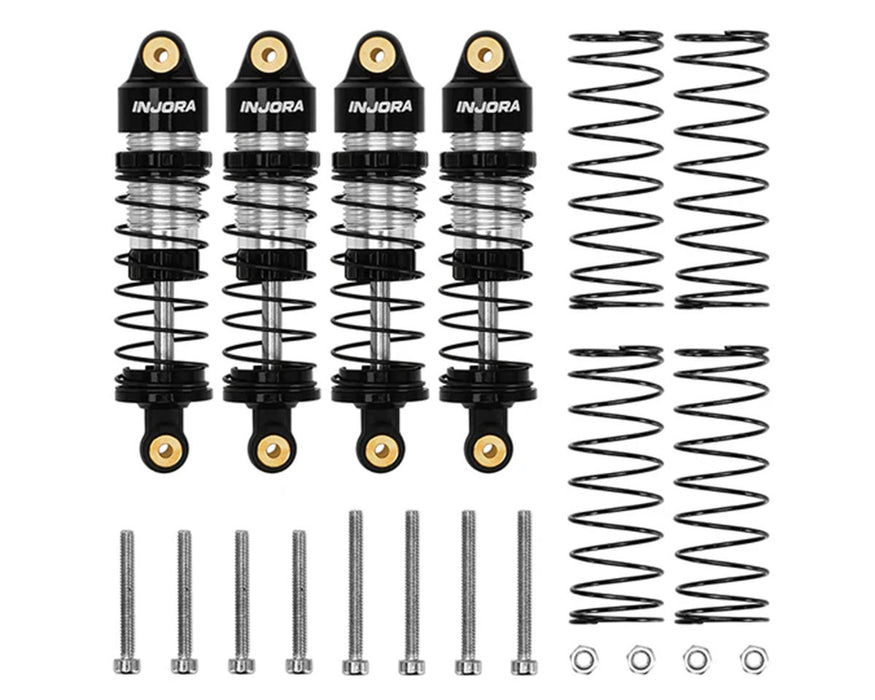 INJORA 35mm Aluminum Oil Shocks for Ascent-32 (Black) - ASC32-01BK