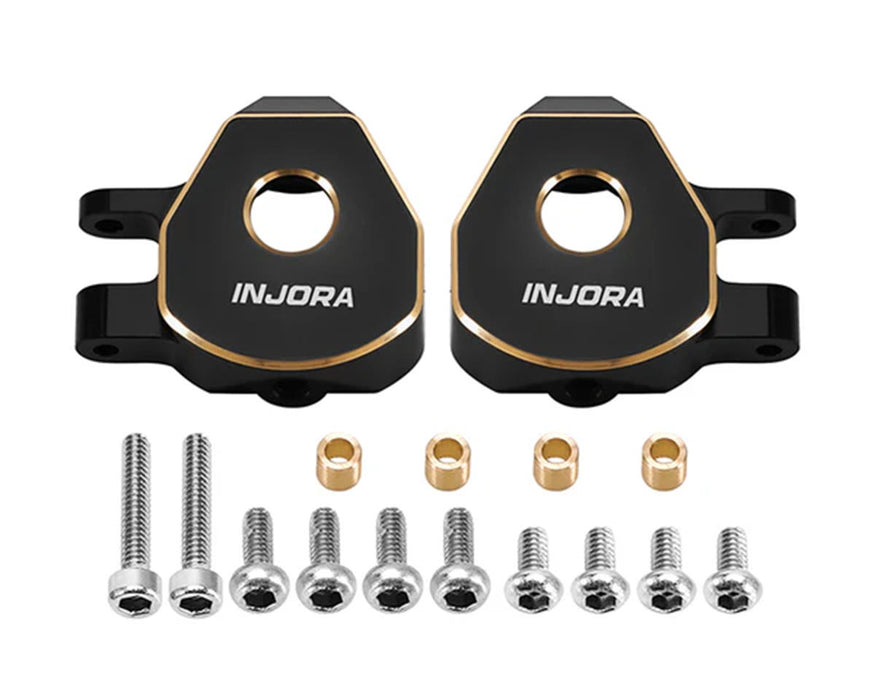 INJORA Brass Steering Knuckles for Ascent-32 (Black) - ASC32-06BK