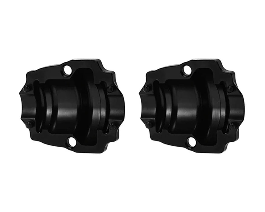INJORA Brass Differential Covers for Ascent-32 (Black) - ASC32-07BK