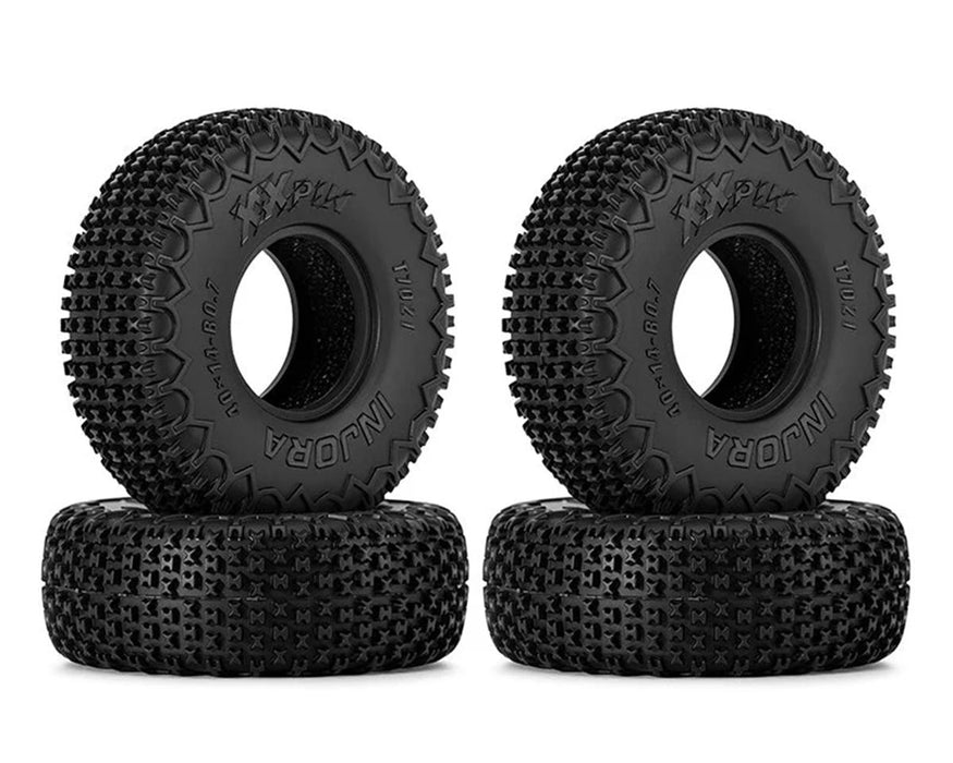 INJORA 0.7" XHX Pin Tires w/Foams (40mm OD) (4) - T7021