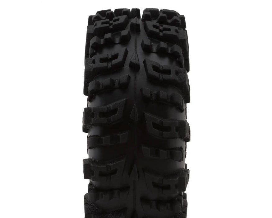 INJORA Swamp Claw 1.3" M/T Crawler Tires Combo w/Green Inserts (70mm OD) (4) - YQT-1319-1370GN