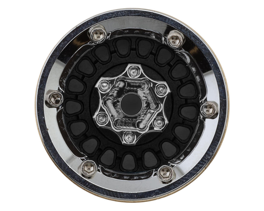 INJORA ModuWheel 1.0" Beadlock Wheels (4) (Blue) - YQW-MW1016BK