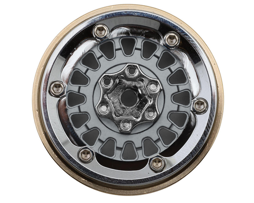 INJORA ModuWheel 1.3" Beadlock Wheels (4) (Grey) - YQW-MW1316GL