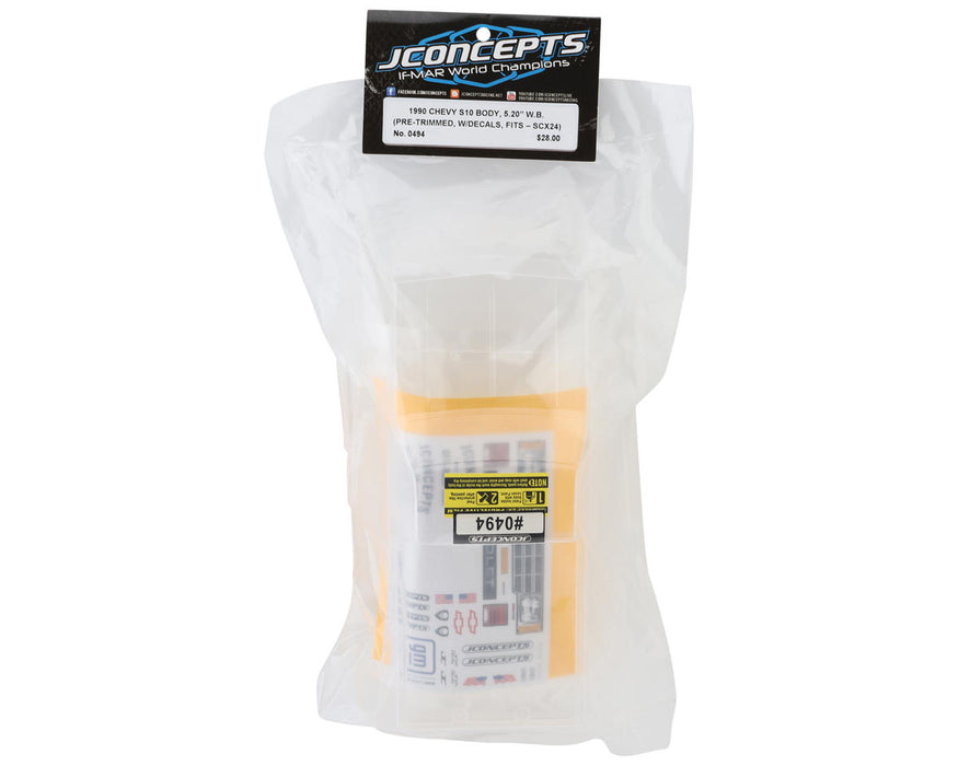 JConcepts SCX24 1990 Chevy S10 Pickup Pre-Trimmed Body (Clear) (5.2") - 0494