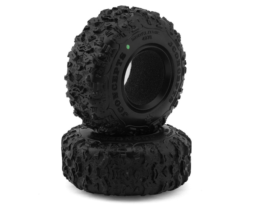 JConcepts Megalithic 1.9" Crawler Tires (4.19" OD) (2) (Green) - 4078-02