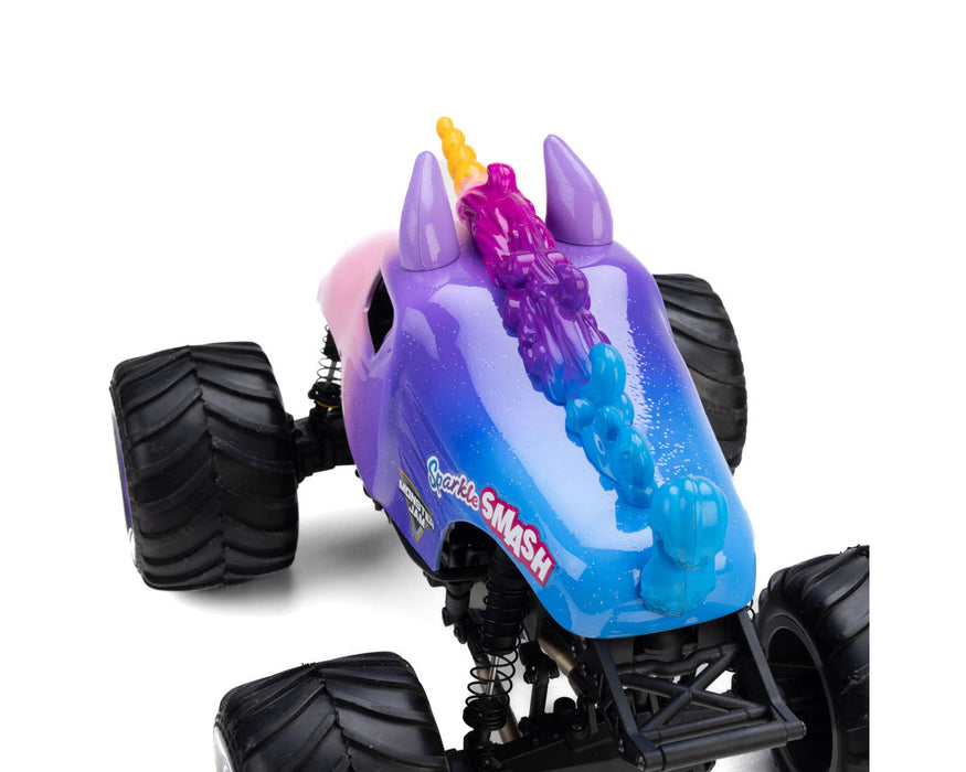 Losi 1/18 Mini LMT 4X4 Brushed Monster Truck RTR, Sparkle Smash - LOS01026T5