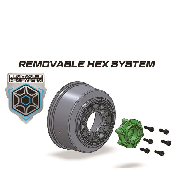 Louise SC-Hummer 1/10 Short Course Tires, Soft, Removable Hex (12mm, 14mm, 17mm) (2) - LOULT3224SB