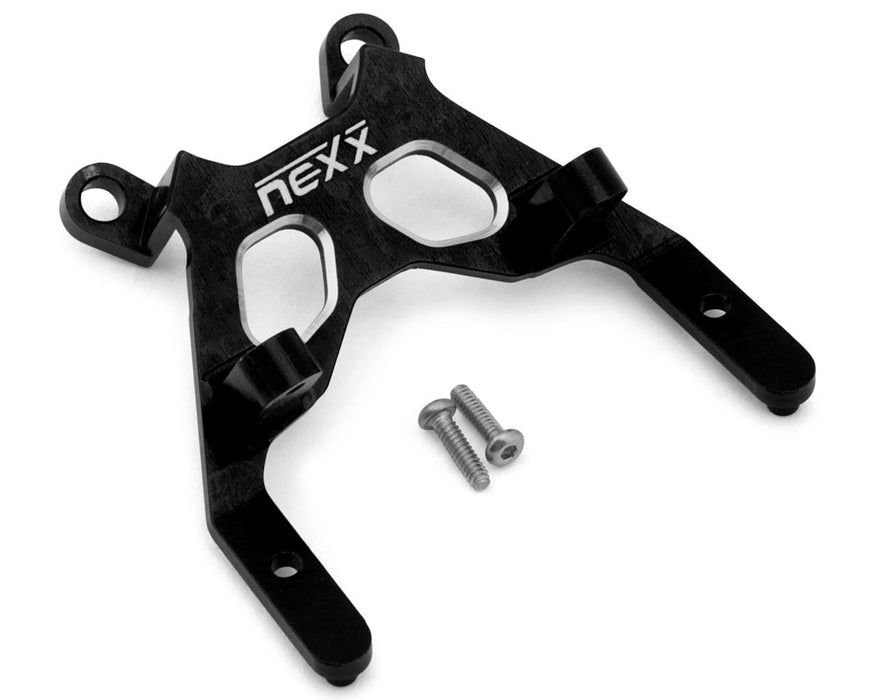 NEXX RACING Aluminum Front Bulkhead for Micro-B (Black) - NX-489-B