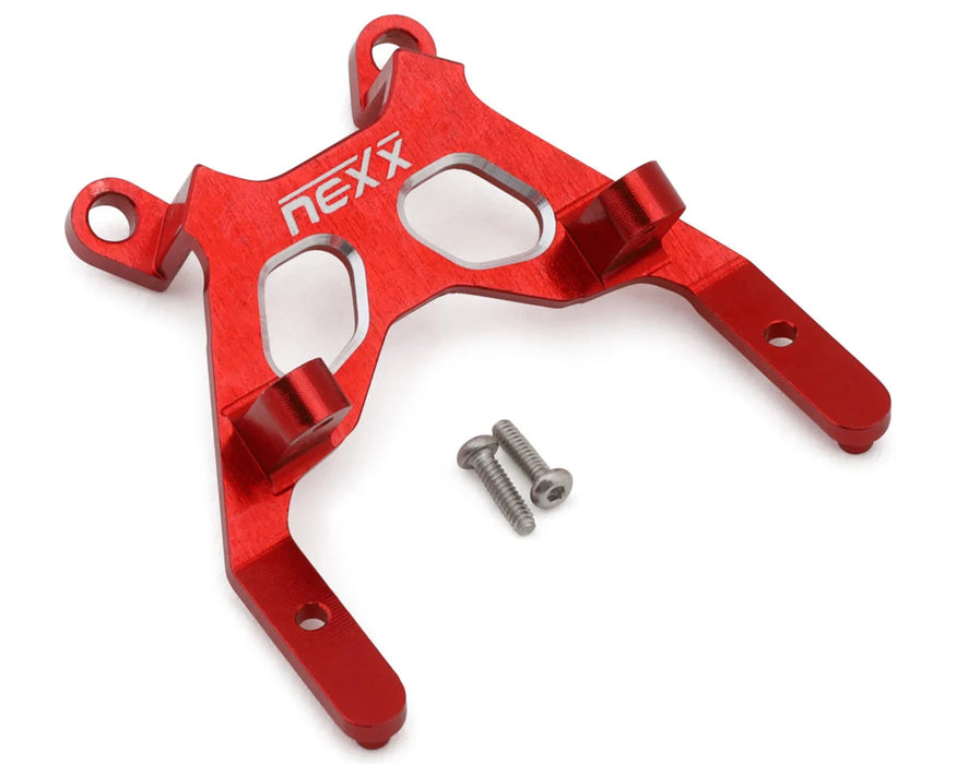 NEXX RACING Aluminum Front Bulkhead for Micro-B (Red) - NX-489-R