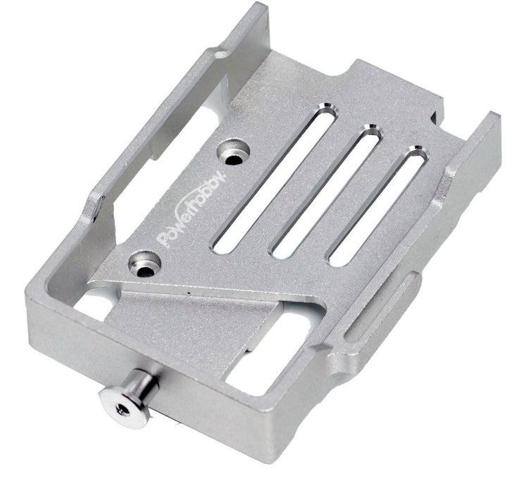 Aluminum Battery Mount Plate, for Traxxas TRX-4M, Silver - PHBTRX583SILVER