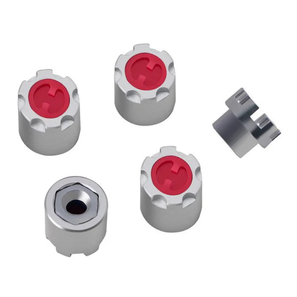 Power Hobby 1/10 Scale Crawler M4 Locking Hubs - PHBSCX1002SILVER