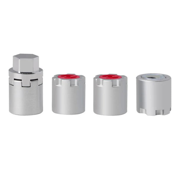 Power Hobby 1/10 Scale Crawler M4 Locking Hubs - PHBSCX1002SILVER