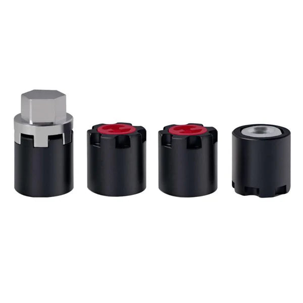 Power Hobby 1/10 Scale Crawler M4 Locking Hubs - PHBSCX1002BLACK