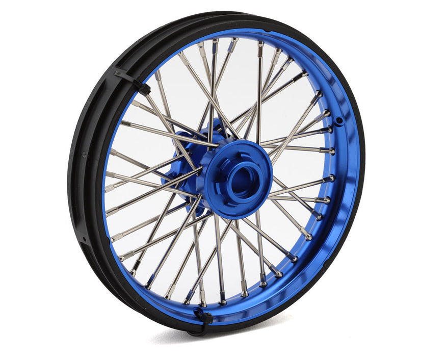 Pro-Line Pro-Spec Aluminum V2 Bead Front Wheel, Assembled (Blue): Promoto-MX - PRO283600T1
