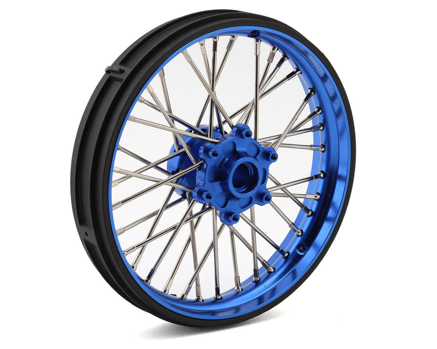 Pro-Line Pro-Spec Aluminum V2 Bead Front Wheel, Assembled (Blue): Promoto-MX - PRO283600T1