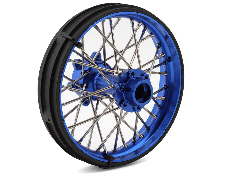 Pro-Line Pro-Spec Aluminum V2 Bead Rear Wheel, Assembled (Blue): Promoto-MX - PRO283700T1