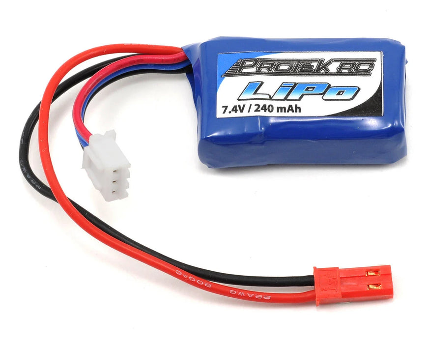 ProTek RC 2S 240mAh 30C Micro Lipo Battery w/JST - PTK-5185