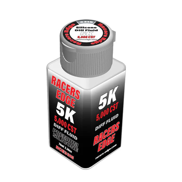 Racers Edge 5,000cSt 70ml 2.36oz Pure Silicone Diff Fluid - RCE3315