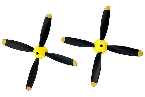 4-Blade Propeller & Spinner Set (2); P-51 Obsession - RGRA1364