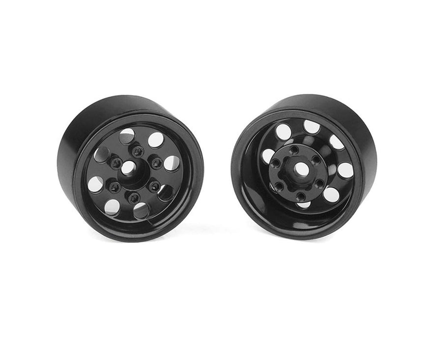 RC4WD Stamped Steel 1.0" Pro8 Beadlock Wheels (4) (Black) - Z-W0358