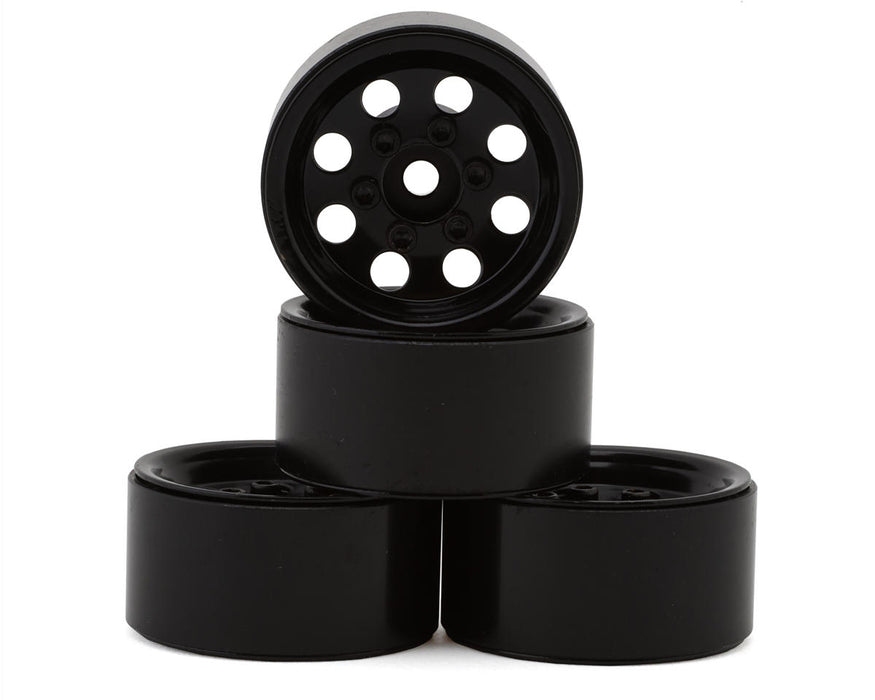 RC4WD Stamped Steel 1.0" Pro8 Beadlock Wheels (4) (Black) - Z-W0358