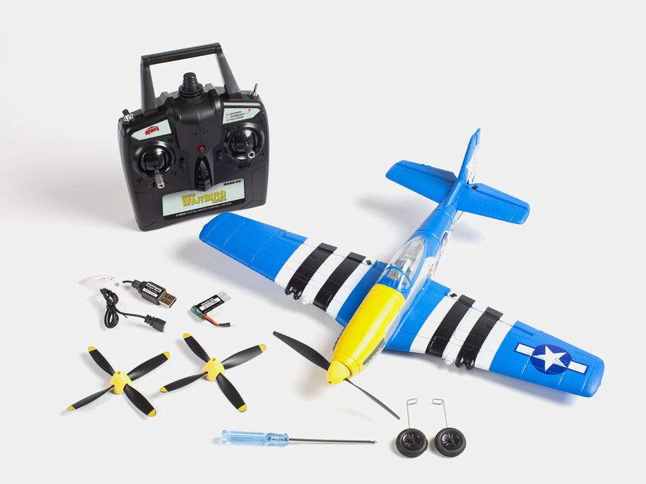 P-51D Obsession Micro RTF Airplane with PASS (Pilot Assist Stability Software) System - RGRA1300V2