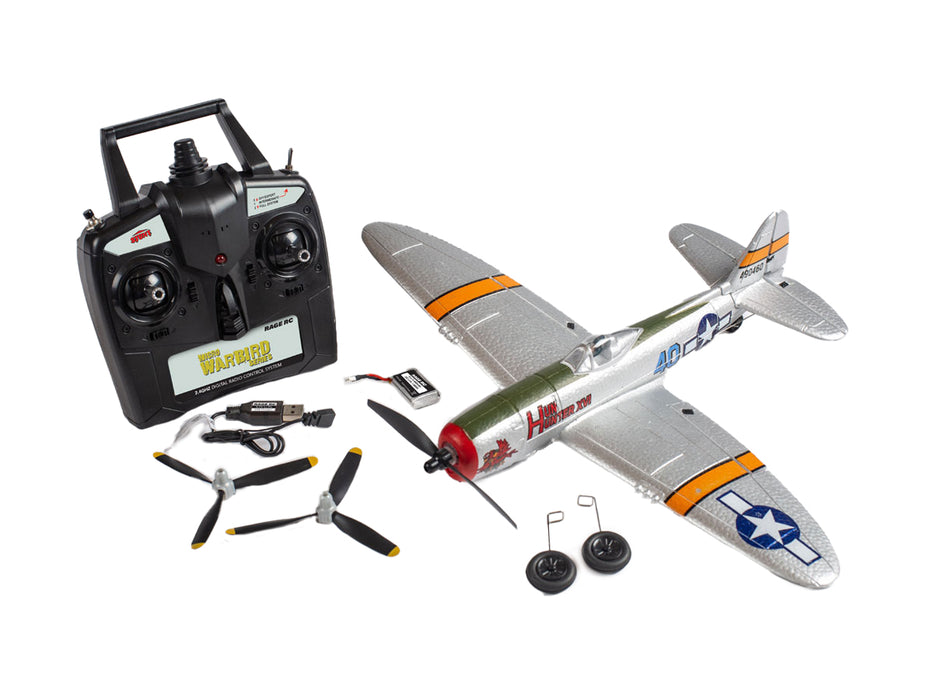 P-47 Thunderbolt Micro RTF Airplane with PASS (Pilot Assist Stability Software) System - RGRA1307