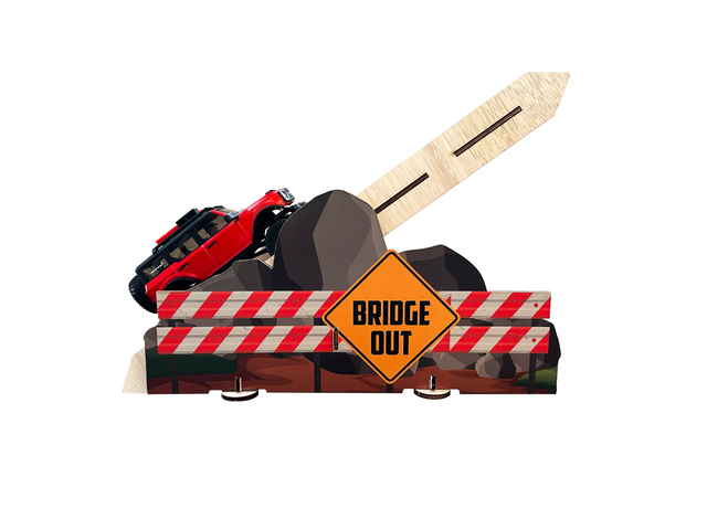 HRC CRAWLER TRAX: Broken Bridge (Full Color Graphics) - HRC-CT-BKNB