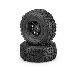 JConcepts Landmines - pre-mounted on #3351B Hazard Wheels, Yellow Compound - (Fits - Traxxas Slash R, 4x4 F&R) - JCO40093044