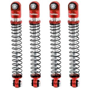 Power Hobby 1/24 Aluminum 54mm Long Travel Shocks, Red, for Axial SCX24 Jeep / Bronco - PHBSCX24752RED