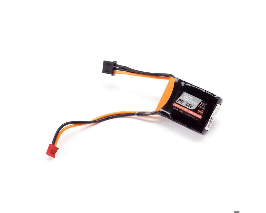 Spektrum 7.4V 350mAh 2S 30C LiPo Battery: PH2.0 - SPMX-1090