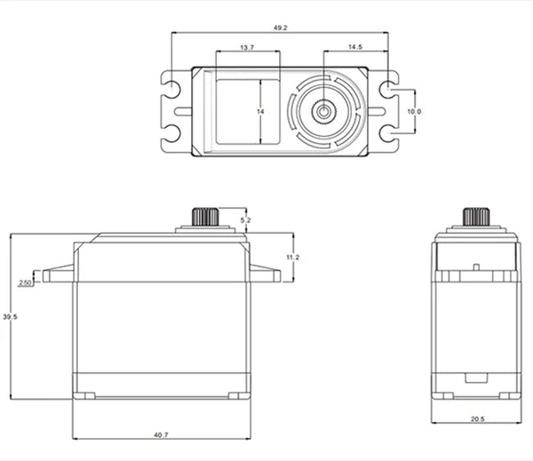 SRT Standard LV DC Digital Servo - DL5015