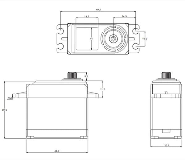 SRT Standard LV DC Digital Servo - DL5020