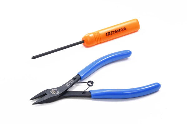 Tamiya Mini 4WD Tools, Side Cutter & Screwdriver - TAM74158
