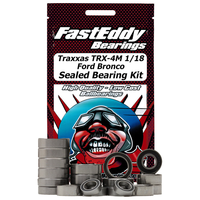 Fast Eddy Traxxas Compatible TRX-4M 1/18 Ford Bronco Sealed Bearing Kit - TFE7972